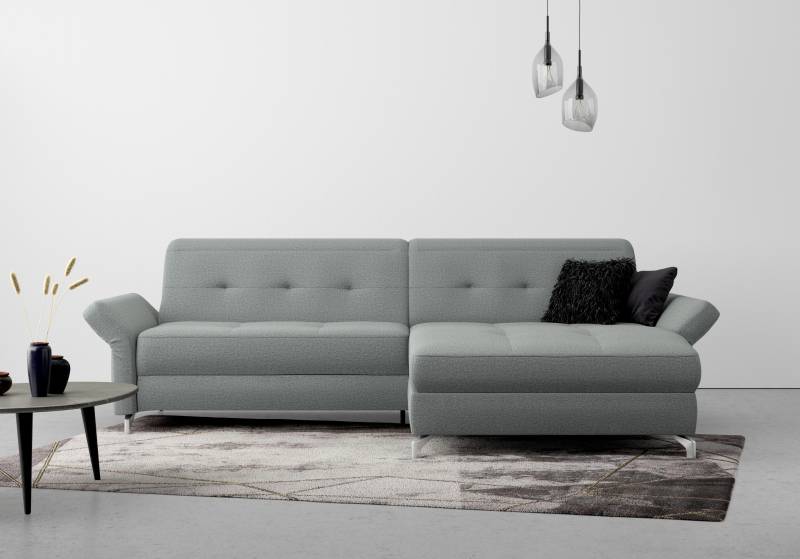 INOSIGN Ecksofa »Maredo L-Form«, Federkern, wahlweise auch mit Kopfteil- und Armlehnverstellung von INOSIGN