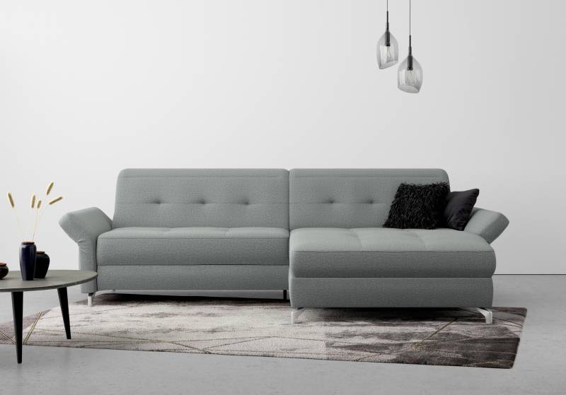 INOSIGN Ecksofa »Maredo L-Form«, Federkern, wahlweise auch mit Kopfteil- und Armlehnverstellung von INOSIGN