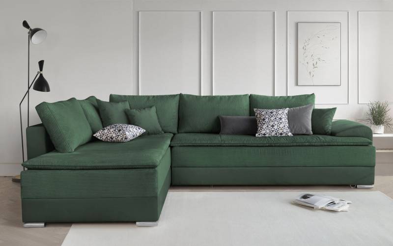 INOSIGN Ecksofa »Night & Day L-Form mit Dauer-Schlaffunktion mit Armlehne«, mit Boxspring-Bettfunktion 180x200 cm und Bettkasten, Dauerschläfer! von INOSIGN