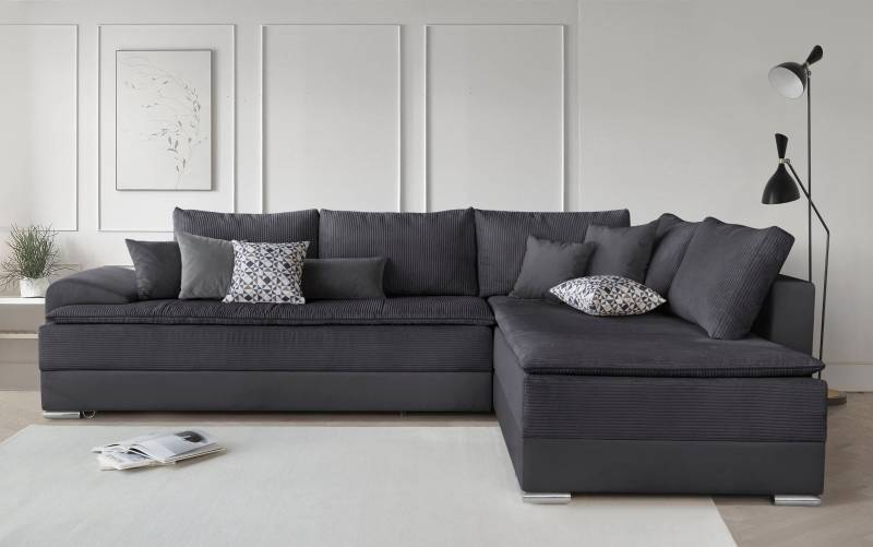 INOSIGN Ecksofa »Night & Day L-Form mit Dauer-Schlaffunktion mit Armlehne«, mit Boxspring-Bettfunktion 180x200 cm und Bettkasten, Dauerschläfer! von INOSIGN