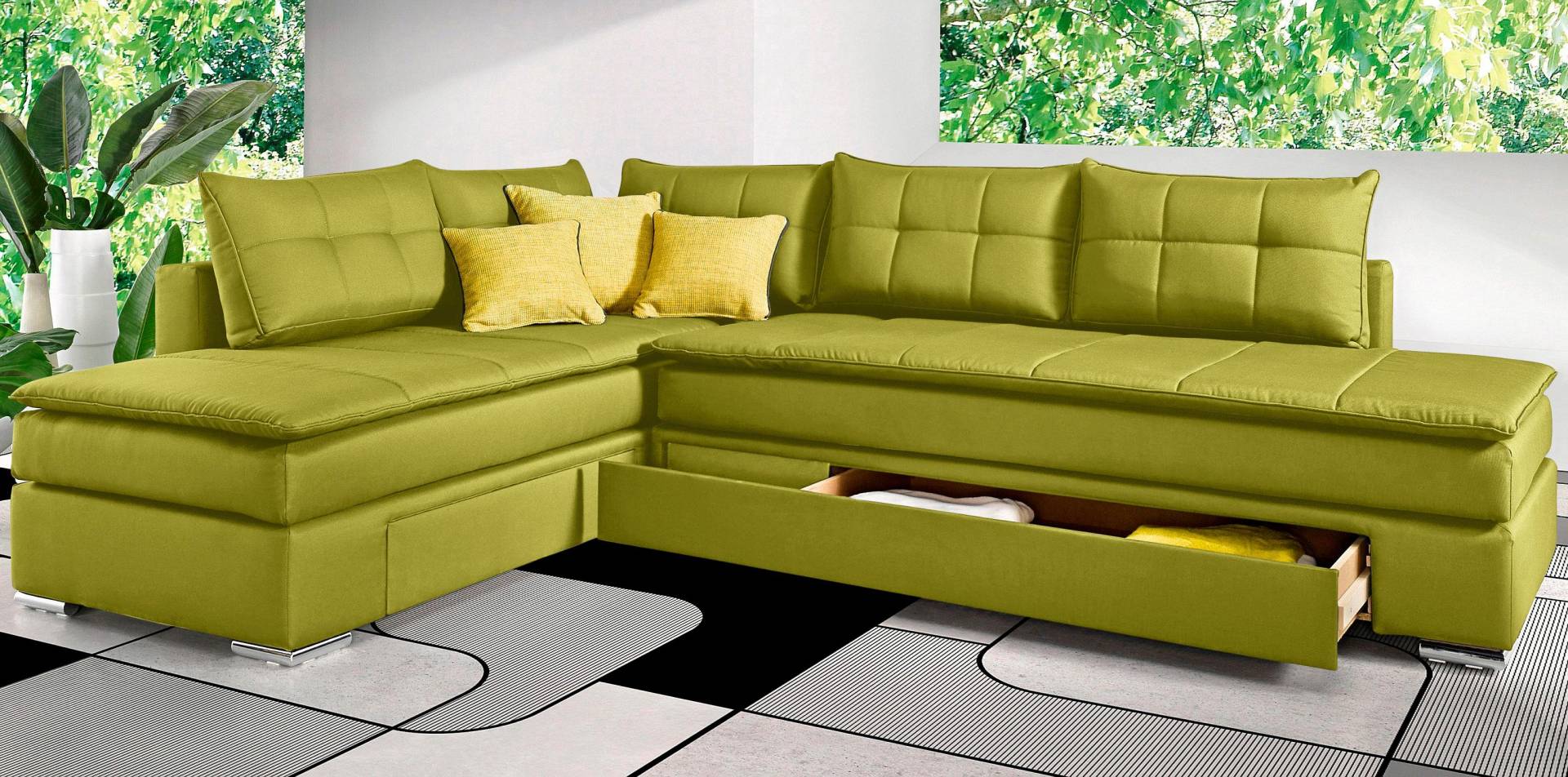 INOSIGN Ecksofa »Night & Day L-Form mit Dauer-Schlaffunktion ohne Armlehnen«, mit Boxspring-Bettfunktion 180x200 cm und Bettkasten, Dauerschläfer! INOSIGN Ecksofa »Night & Day L-Form mit Dauer-Schlaffunktion ohne Armlehnen«, mit Boxspring-Bettfunktion 180x200 cm und Bettkasten, Dauerschläfer! von INOSIGN