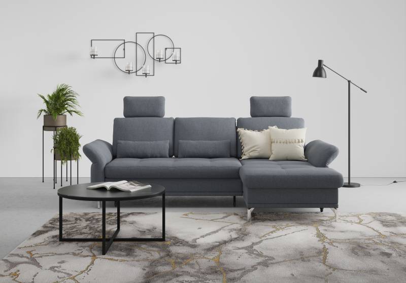 INOSIGN Ecksofa »Palm Beach L-Form«, Federkern, mit Sitztiefenverstellung, wahlweise mit Bettfunktion von INOSIGN