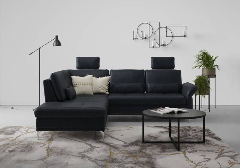INOSIGN Ecksofa »Palm Beach L-Form«, Federkern, mit Sitztiefenverstellung, wahlweise mit Bettfunktion von INOSIGN
