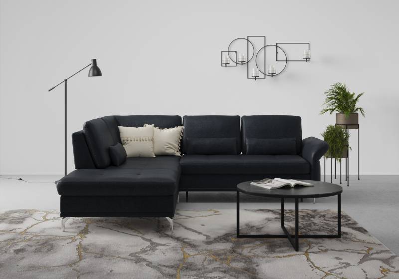 INOSIGN Ecksofa »Palm Beach L-Form«, Federkern, mit Sitztiefenverstellung, wahlweise mit Bettfunktion von INOSIGN
