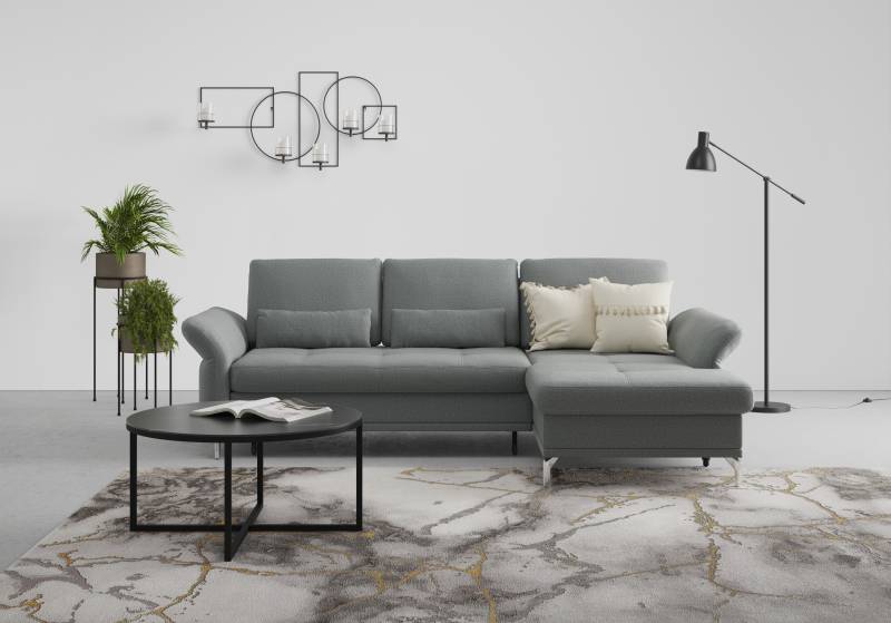 INOSIGN Ecksofa »Palm Beach L-Form«, Federkern, mit Sitztiefenverstellung, wahlweise mit Bettfunktion von INOSIGN