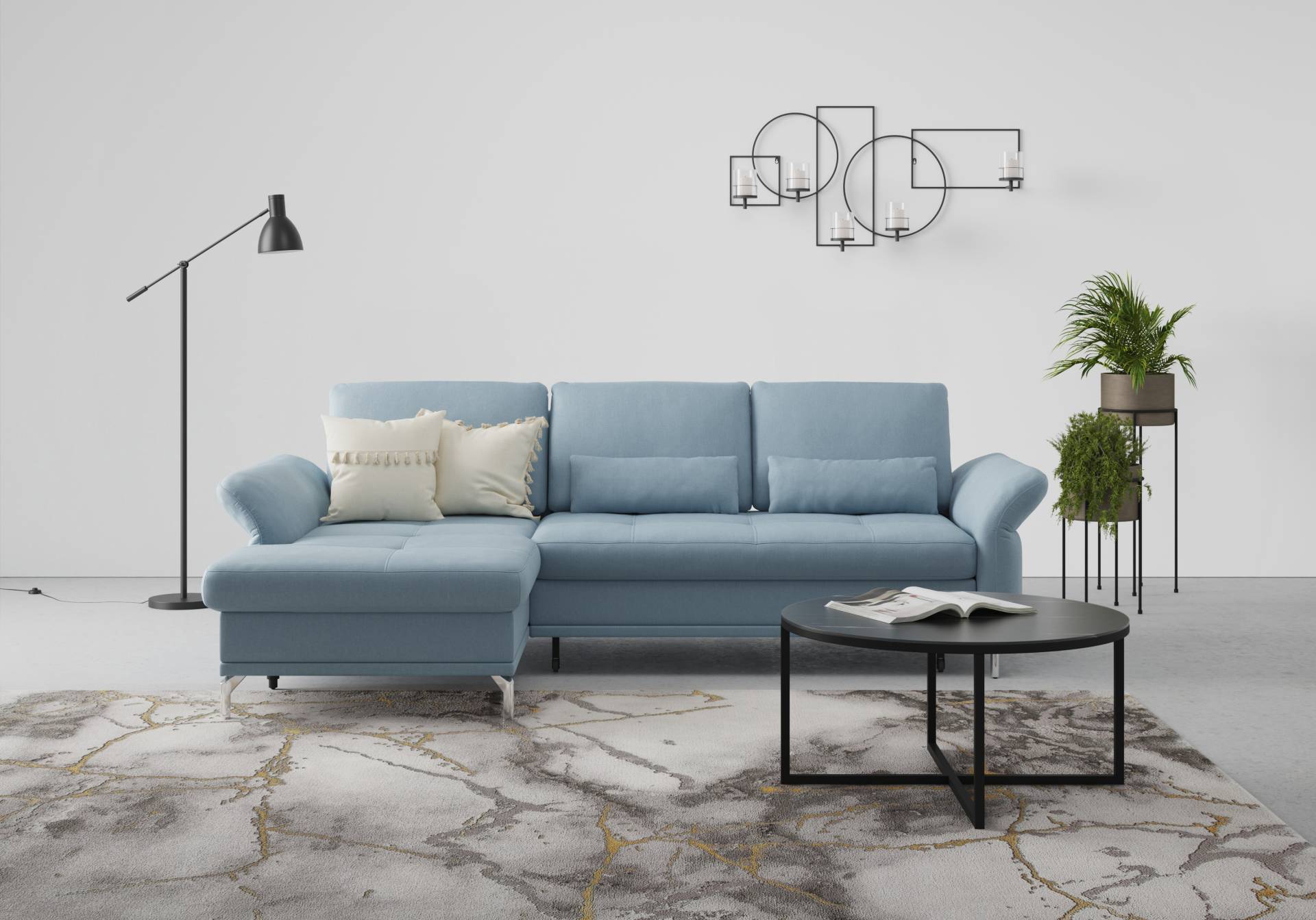 INOSIGN Ecksofa »Palm Beach L-Form«, Federkern, mit Sitztiefenverstellung, wahlweise mit Bettfunktion INOSIGN Ecksofa »Palm Beach L-Form«, Federkern, mit Sitztiefenverstellung, wahlweise mit Bettfunktion von INOSIGN