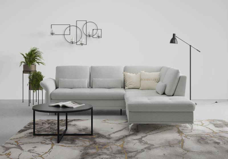 INOSIGN Ecksofa »Palm Beach L-Form«, Federkern, mit Sitztiefenverstellung, wahlweise mit Bettfunktion von INOSIGN