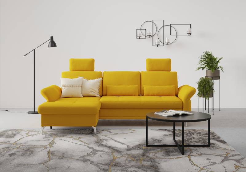 INOSIGN Ecksofa »Palm Beach L-Form«, Federkern, mit Sitztiefenverstellung, wahlweise mit Bettfunktion von INOSIGN