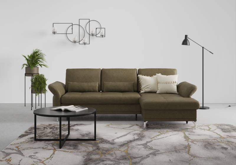 INOSIGN Ecksofa »Palm Beach L-Form«, Federkern, mit Sitztiefenverstellung, wahlweise mit Bettfunktion von INOSIGN