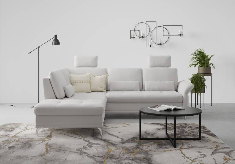 INOSIGN Ecksofa »Palm Beach L-Form«, Federkern, mit Sitztiefenverstellung, wahlweise mit Bettfunktion von INOSIGN