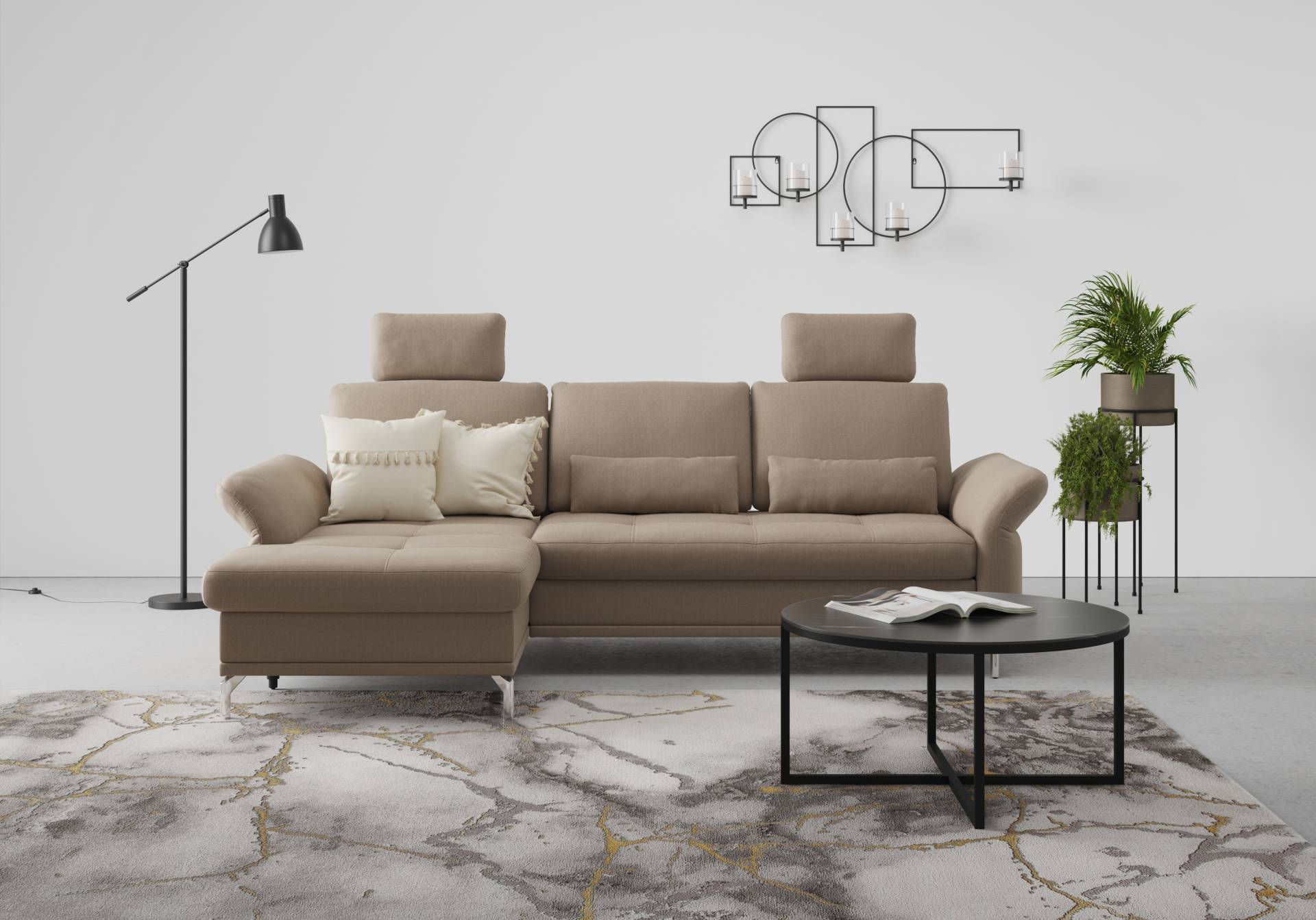 INOSIGN Ecksofa »Palm Beach L-Form«, Federkern, mit Sitztiefenverstellung, wahlweise mit Bettfunktion INOSIGN Ecksofa »Palm Beach L-Form«, Federkern, mit Sitztiefenverstellung, wahlweise mit Bettfunktion von INOSIGN