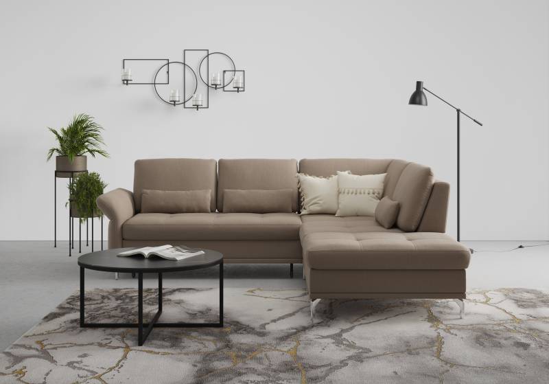 INOSIGN Ecksofa »Palm Beach L-Form«, Federkern, mit Sitztiefenverstellung, wahlweise mit Bettfunktion von INOSIGN