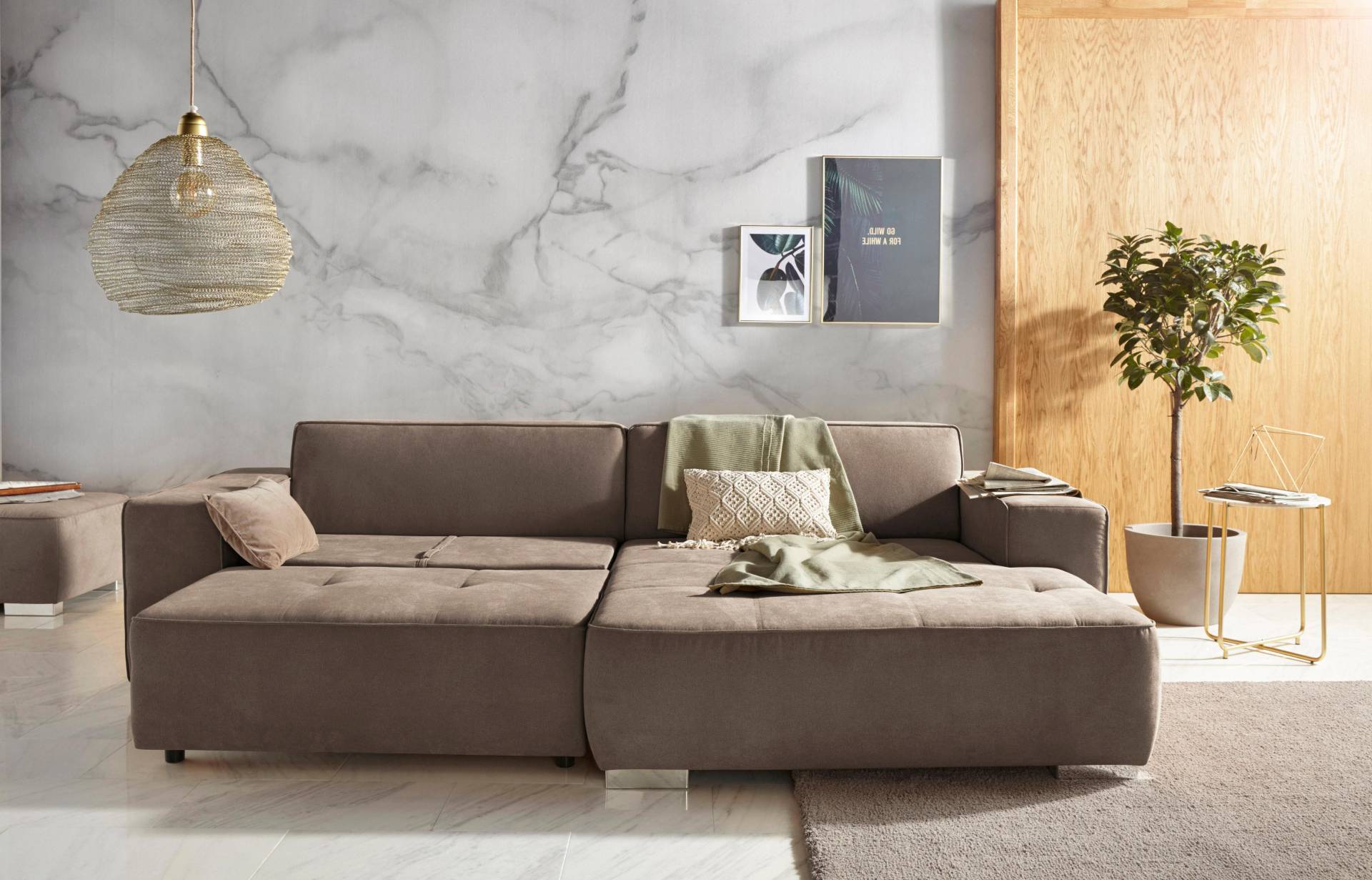 INOSIGN Ecksofa »Sapporo L-Form«, wahlweise Bettfunktion oder Sitztiefenverstellung, Federkern INOSIGN Ecksofa »Sapporo L-Form«, wahlweise Bettfunktion oder Sitztiefenverstellung, Federkern von INOSIGN