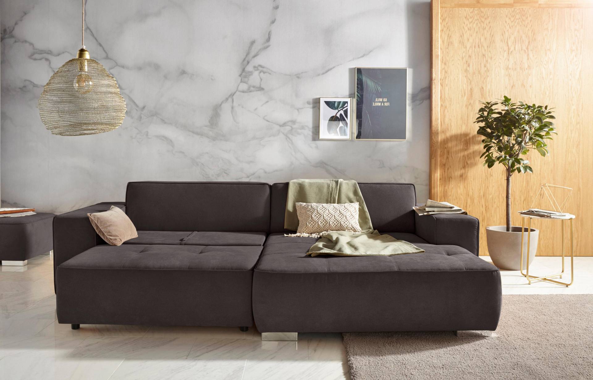 INOSIGN Ecksofa »Sapporo L-Form«, wahlweise Bettfunktion oder Sitztiefenverstellung, Federkern INOSIGN Ecksofa »Sapporo L-Form«, wahlweise Bettfunktion oder Sitztiefenverstellung, Federkern von INOSIGN