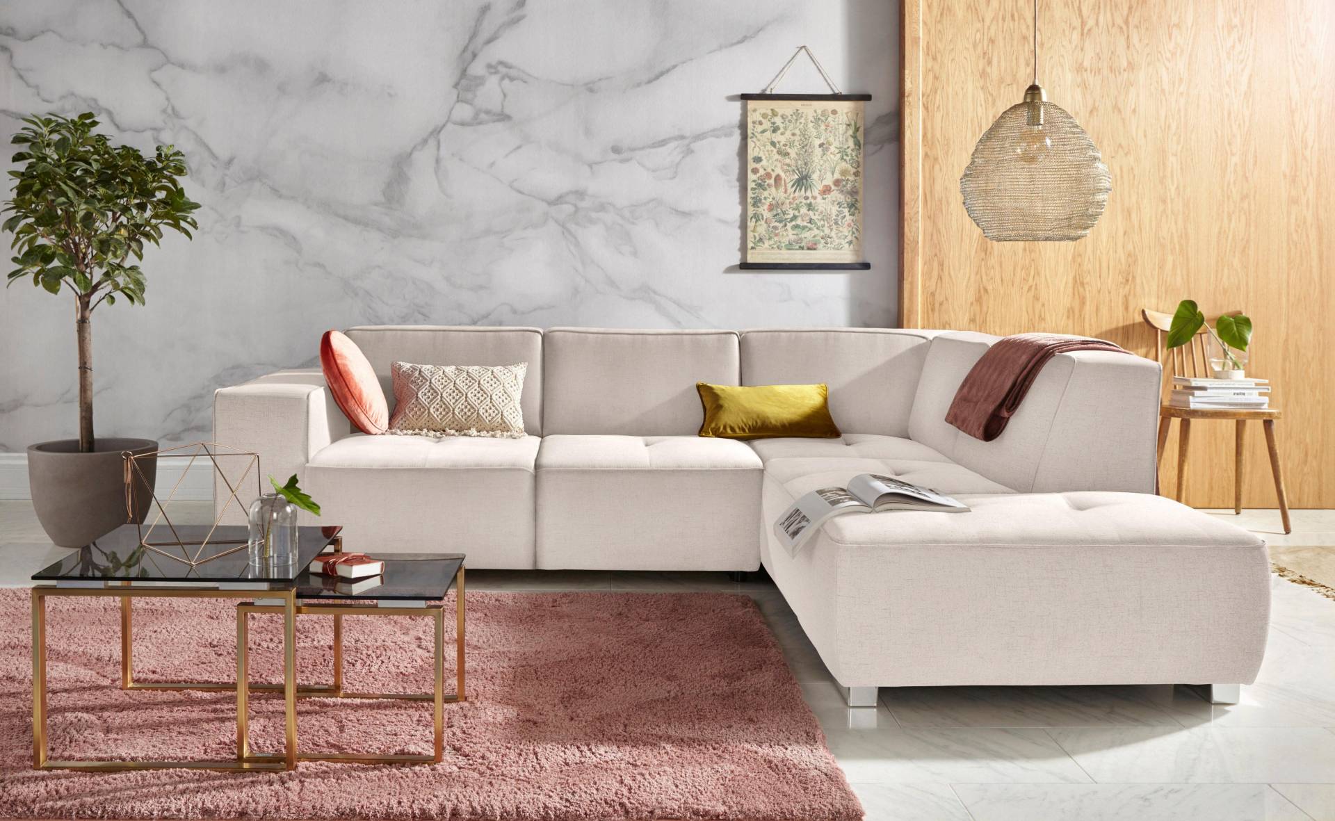 INOSIGN Ecksofa »Sapporo L-Form«, wahlweise Bettfunktion oder Sitztiefenverstellung, Federkern INOSIGN Ecksofa »Sapporo L-Form«, wahlweise Bettfunktion oder Sitztiefenverstellung, Federkern von INOSIGN