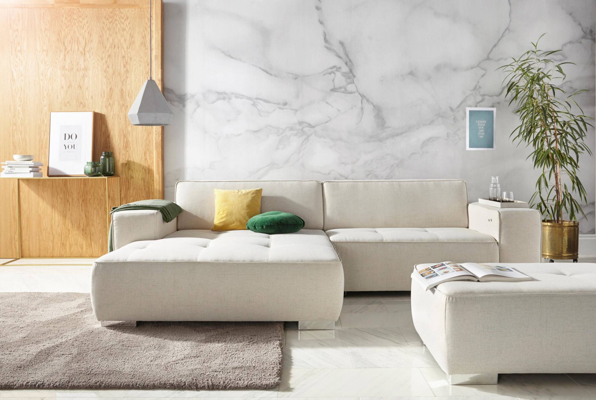 INOSIGN Ecksofa »Sapporo L-Form«, wahlweise Bettfunktion oder Sitztiefenverstellung, Federkern INOSIGN Ecksofa »Sapporo L-Form«, wahlweise Bettfunktion oder Sitztiefenverstellung, Federkern von INOSIGN