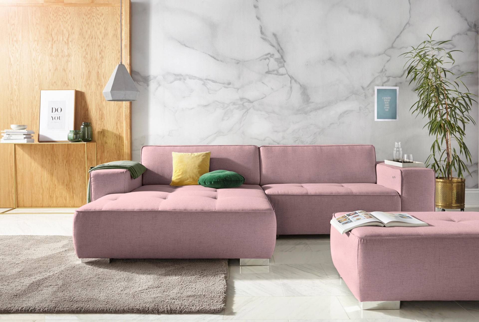 INOSIGN Ecksofa »Sapporo L-Form«, wahlweise Bettfunktion oder Sitztiefenverstellung, Federkern INOSIGN Ecksofa »Sapporo L-Form«, wahlweise Bettfunktion oder Sitztiefenverstellung, Federkern von INOSIGN