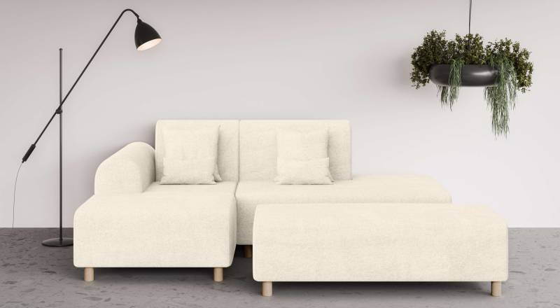 INOSIGN Ecksofa »Suyala«, L-Form mit Hocker von INOSIGN