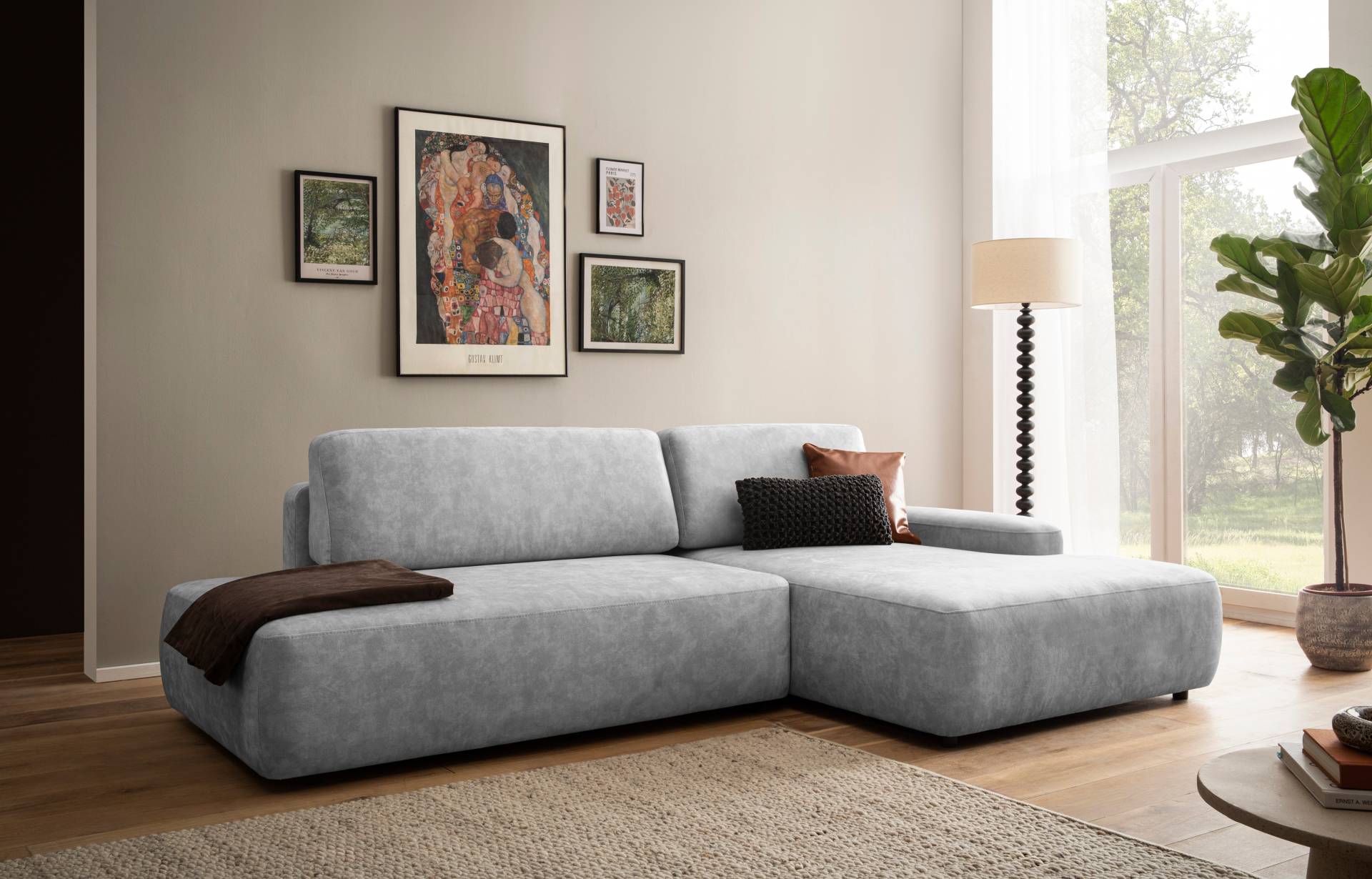 INOSIGN Ecksofa »TORGE, Schlafsofa Cord, Samtvelours u. Strukur fein, Couch in L-Form«, Schlaffunktion und Bettkasten, Liegefläche: 210x125 cm, neues Design INOSIGN Ecksofa »TORGE, Schlafsofa Cord, Samtvelours u. Strukur fein, Couch in L-Form«, Schlaffunktion und Bettkasten, Liegefläche: 210x125 cm, neues Design von INOSIGN