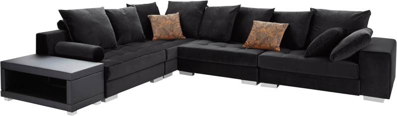 INOSIGN Ecksofa »Vale L-Form«, incl. Couchtisch, Steppung im Sitzbereich, Federkern von INOSIGN