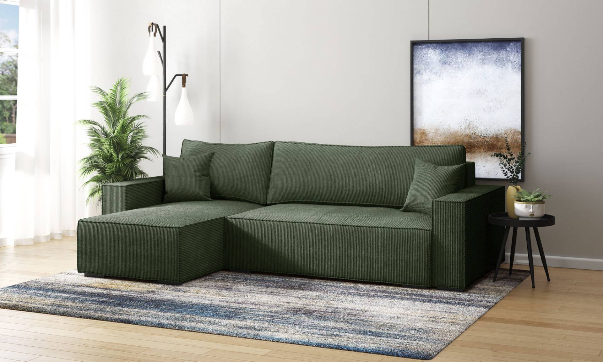 INOSIGN Ecksofa »Winton Cordsofa / Schlafsofa 253 cm«, Cord, Recamiere wechselbar, Schlaffunktion (130/208cm), Bettkasten INOSIGN Ecksofa »Winton Cordsofa / Schlafsofa 253 cm«, Cord, Recamiere wechselbar, Schlaffunktion (130/208cm), Bettkasten von INOSIGN