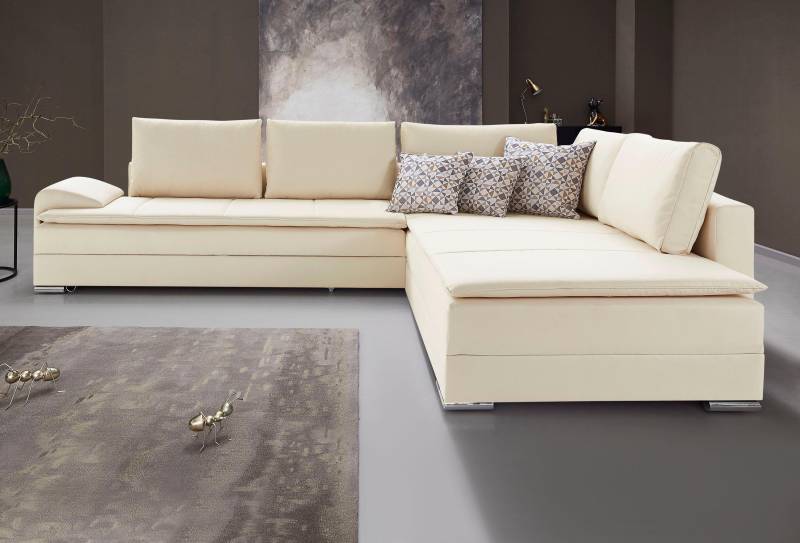 INOSIGN Ecksofa »Night & Day L-Form mit Dauer-Schlaffunktion mit Armlehne«, mit Boxspring-Bettfunktion 180x200 cm und Bettkasten, Dauerschläfer! von INOSIGN
