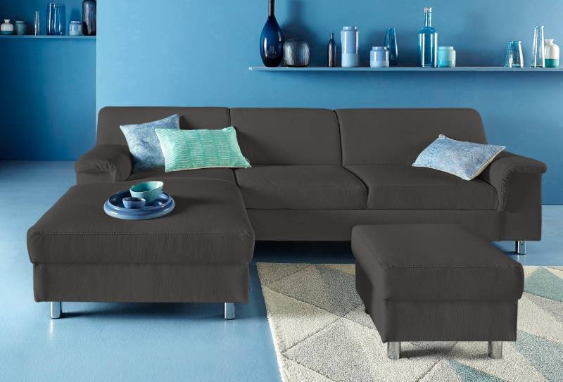 INOSIGN Ecksofa »Jamie, modern und elegant, Fusshöhe 9cm, L-Form,«, wahlweise mit Bettfunktion von INOSIGN