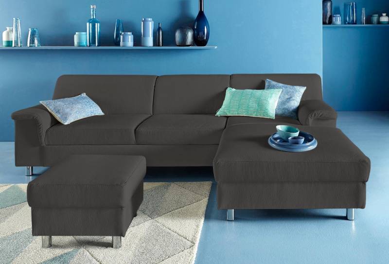 INOSIGN Ecksofa »Jamie, modern und elegant, Fusshöhe 9cm, L-Form,«, wahlweise mit Bettfunktion von INOSIGN