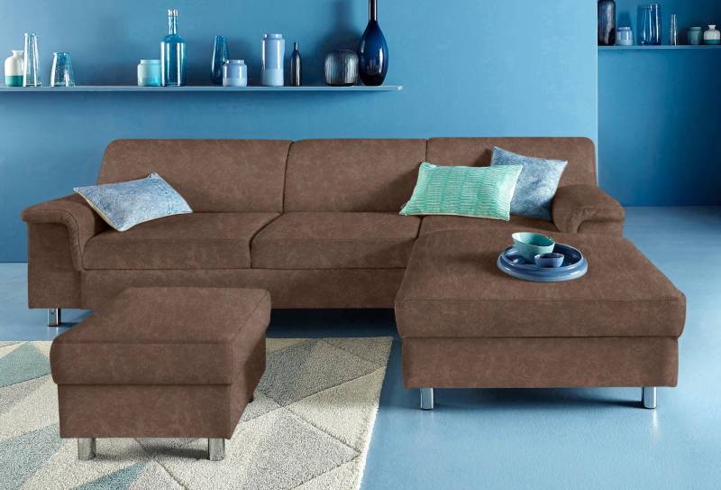 INOSIGN Ecksofa »Jamie, modern und elegant, Fusshöhe 9cm, L-Form,«, wahlweise mit Bettfunktion von INOSIGN