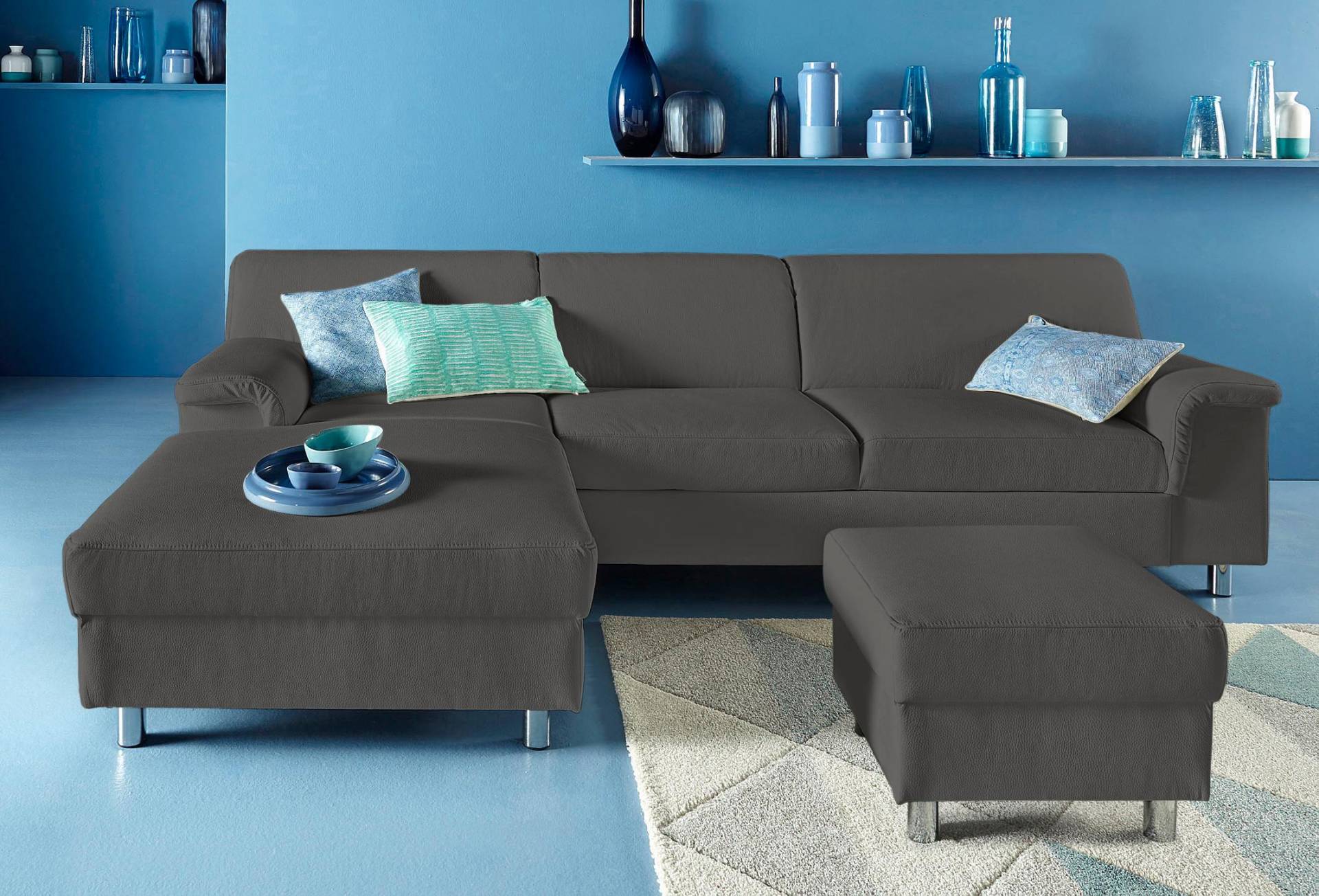 INOSIGN Ecksofa »Jamie, modern und elegant, Fusshöhe 9cm, L-Form,«, wahlweise mit Bettfunktion INOSIGN Ecksofa »Jamie, modern und elegant, Fusshöhe 9cm, L-Form,«, wahlweise mit Bettfunktion von INOSIGN