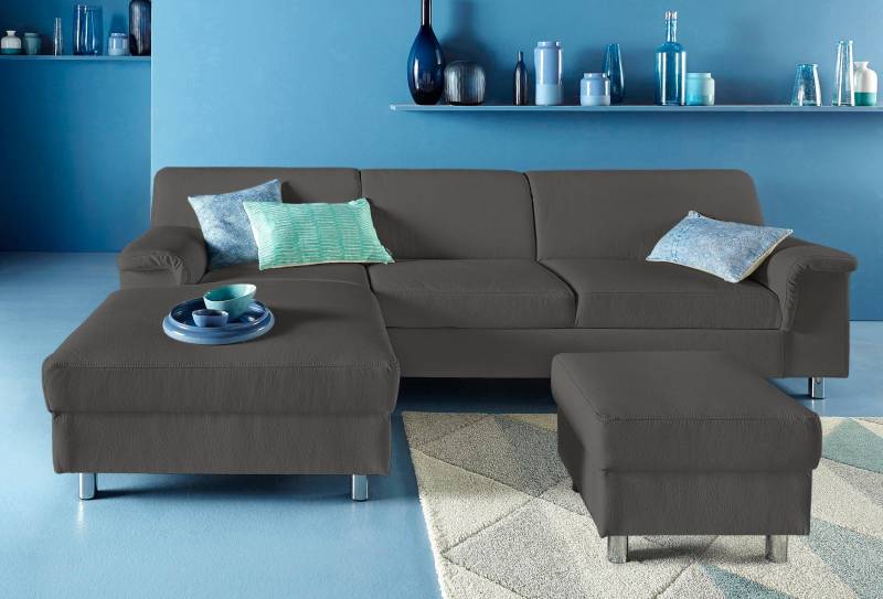 INOSIGN Ecksofa »Jamie, modern und elegant, Fusshöhe 9cm, L-Form,«, wahlweise mit Bettfunktion von INOSIGN