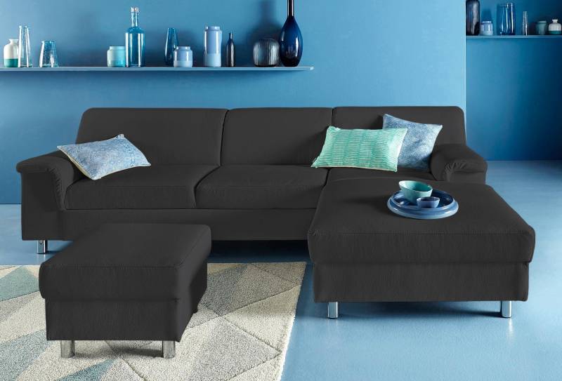 INOSIGN Ecksofa »Jamie, modern und elegant, Fusshöhe 9cm, L-Form,«, wahlweise mit Bettfunktion von INOSIGN