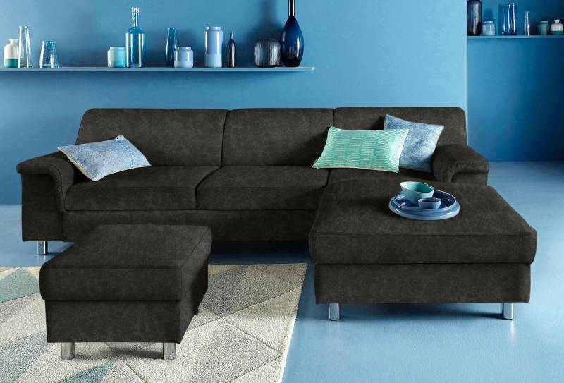 INOSIGN Ecksofa »Jamie, modern und elegant, Fusshöhe 9cm, L-Form,«, wahlweise mit Bettfunktion von INOSIGN