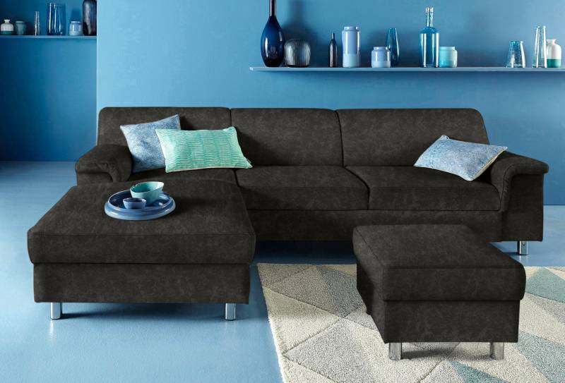 INOSIGN Ecksofa »Jamie, modern und elegant, Fusshöhe 9cm, L-Form,«, wahlweise mit Bettfunktion von INOSIGN