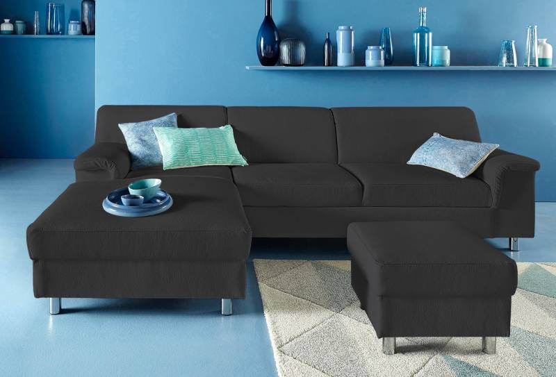 INOSIGN Ecksofa »Jamie, modern und elegant, Fusshöhe 9cm, L-Form,«, wahlweise mit Bettfunktion von INOSIGN