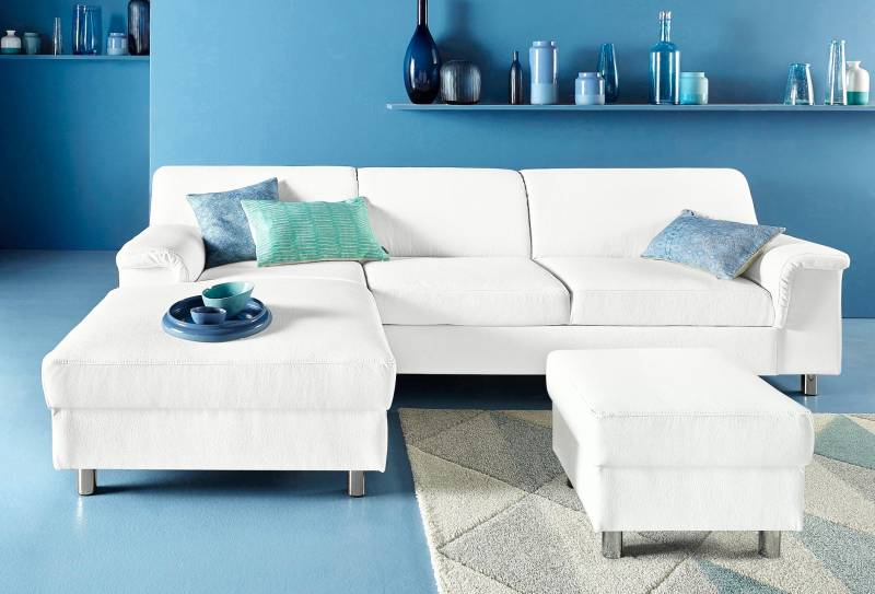 INOSIGN Ecksofa »Jamie, modern und elegant, Fusshöhe 9cm, L-Form,«, wahlweise mit Bettfunktion von INOSIGN