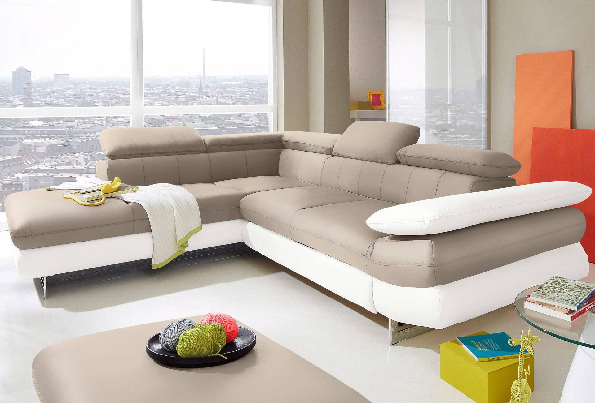 INOSIGN Ecksofa »Solution L-Form«, wahlweise mit Bettfunktion von INOSIGN