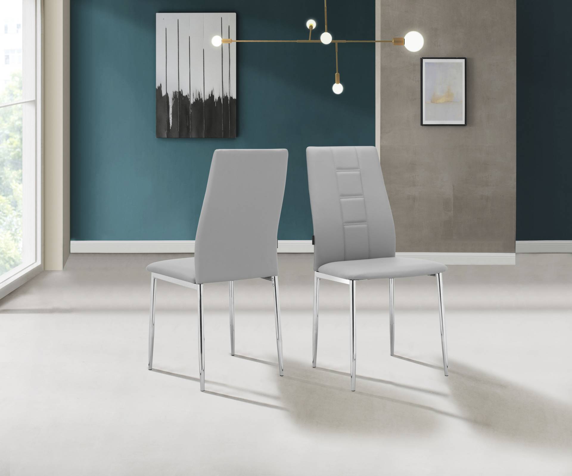 INOSIGN Esszimmerstuhl »Acilino«, 2 St., Kunstleder, im 2er Set erhältlich, mit Sitz und Rücken gepolstert, Sitzhöhe 49 cm INOSIGN Esszimmerstuhl »Acilino«, 2 St., Kunstleder, im 2er Set erhältlich, mit Sitz und Rücken gepolstert, Sitzhöhe 49 cm von INOSIGN