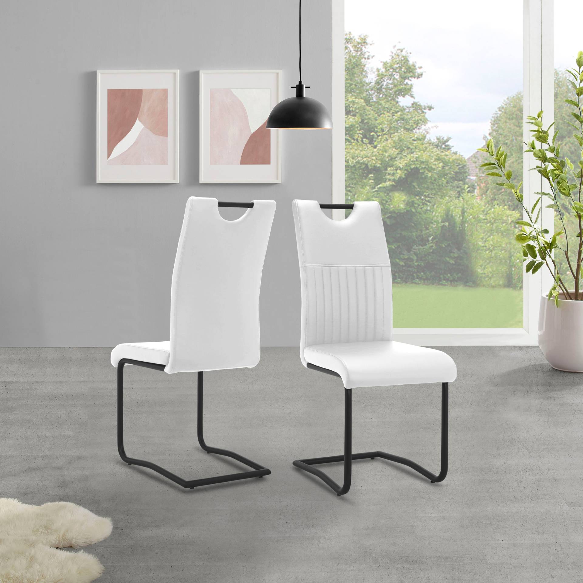 INOSIGN Esszimmerstuhl »Feli«, 2 St., Kunstleder, im 2er Set erhältlich, mit Sitz und Rücken gepolstert, Sitzhöhe 49 cm INOSIGN Esszimmerstuhl »Feli«, 2 St., Kunstleder, im 2er Set erhältlich, mit Sitz und Rücken gepolstert, Sitzhöhe 49 cm von INOSIGN