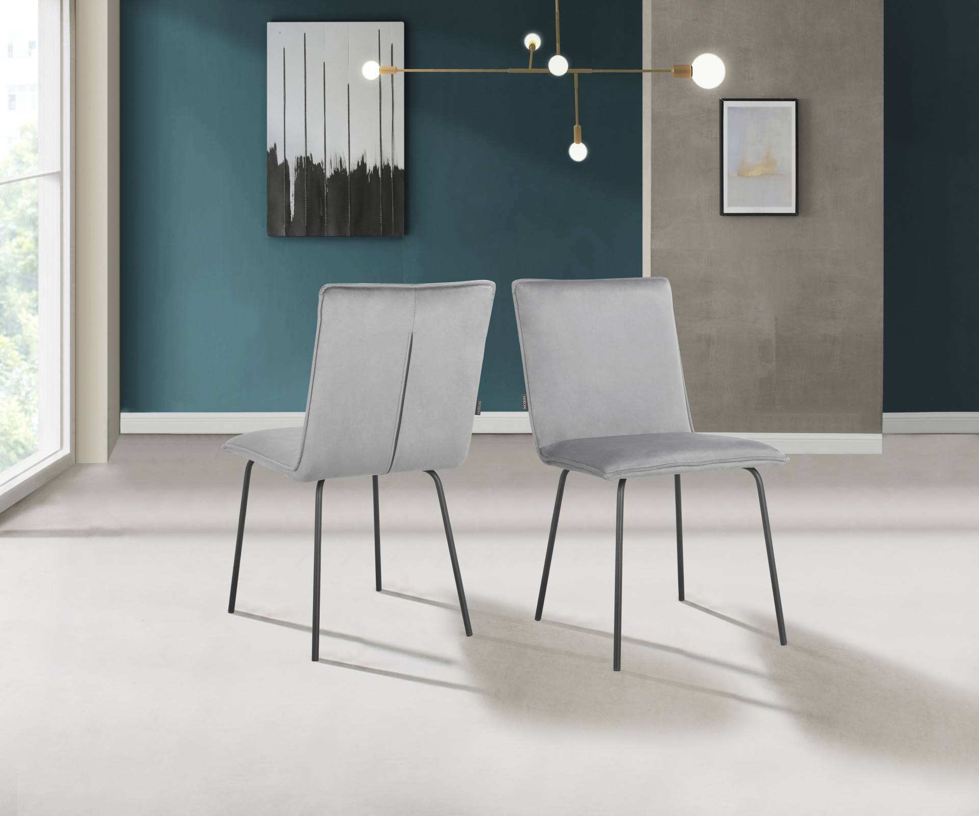 INOSIGN Esszimmerstuhl »Melong«, 2 St., Veloursstoff, im 2er Set erhältlich, mit Sitz und Rücken gepolstert, Sitzhöhe 48,5cm INOSIGN Esszimmerstuhl »Melong«, 2 St., Veloursstoff, im 2er Set erhältlich, mit Sitz und Rücken gepolstert, Sitzhöhe 48,5cm von INOSIGN