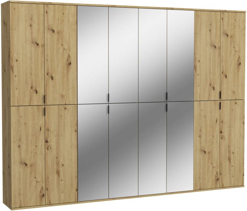 INOSIGN Garderoben-Set »Trondheim, Breite 244 cm, best. aus 4 Schränken, 16 Türen, 36 Fächer«, (Set, 4 St.), inkl. ausziehbarer Kleiderstange, Garderobenschrank, Kleiderschrank von INOSIGN
