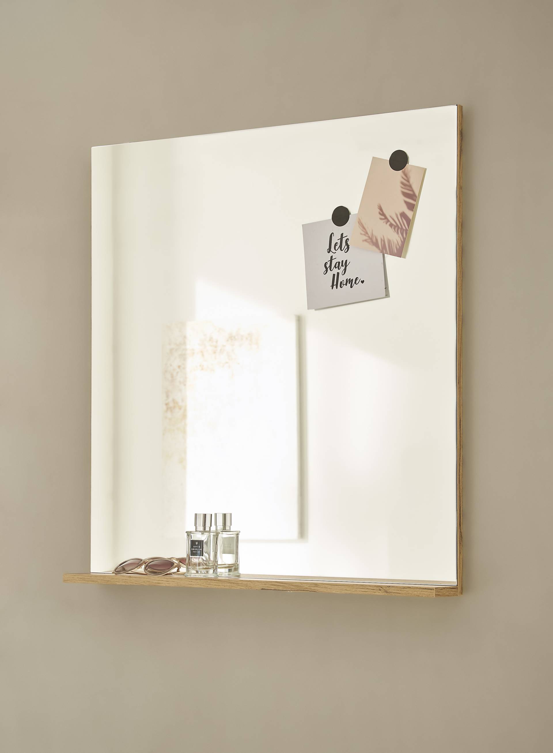 INOSIGN Garderobenspiegel »GIRON/CiTY, Spiegel in Wotan Eiche, zeitloses Design«, universell einsetzbar, mit Ablagefläche, eckig, 75 cm breit INOSIGN Garderobenspiegel »GIRON/CiTY, Spiegel in Wotan Eiche, zeitloses Design«, universell einsetzbar, mit Ablagefläche, eckig, 75 cm breit von INOSIGN