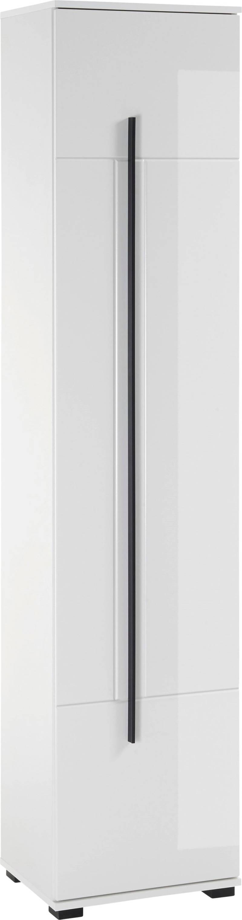 INOSIGN Hochschrank »Cantara, Badschrank in Hochglanz Weiss, Hochschrank im modernen Design«, mit schwarzen Griffen, ausreichend Stauraum von INOSIGN