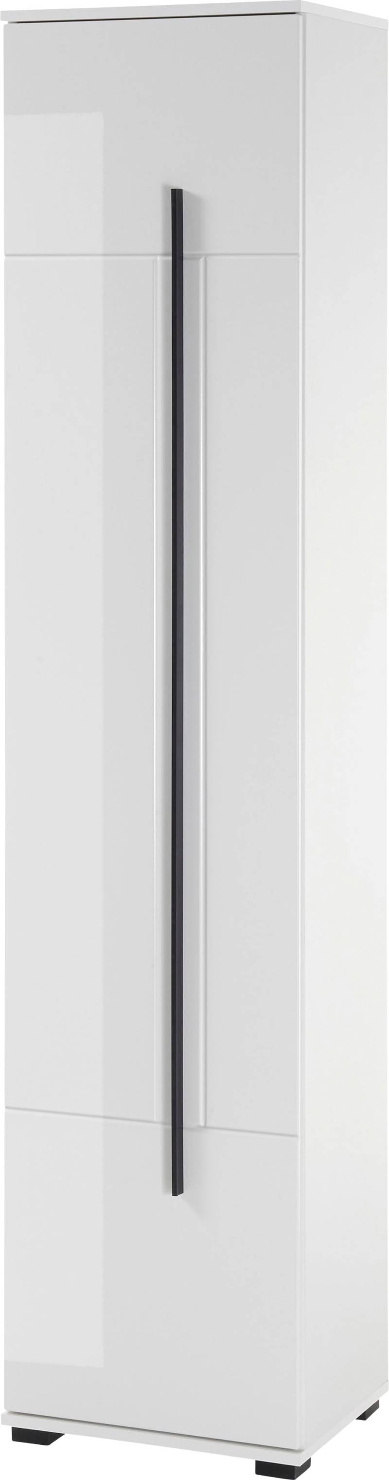 INOSIGN Hochschrank »Cantara, Badschrank in Hochglanz Weiss, Hochschrank im modernen Design«, mit schwarzen Griffen, ausreichend Stauraum von INOSIGN