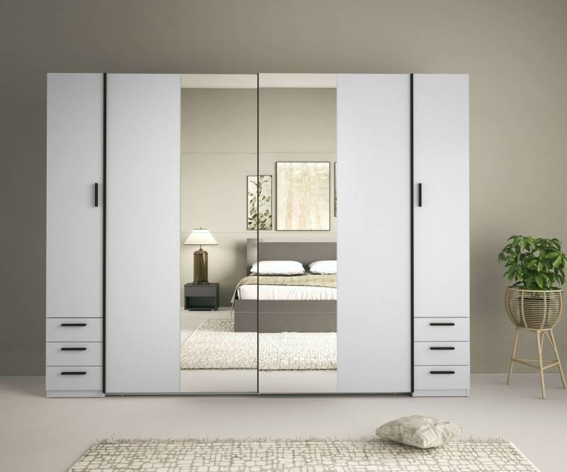 INOSIGN Kleiderschrank »Antioch, FSC-zertifiziert, mit Dreh-UND Schiebetüren«, (B/T/H 270/61,4/207cm, inklusive Einlegeböden und Kleiderstangen), mit oder ohne Spiegel und Schubladen - YOUR Choice von INOSIGN