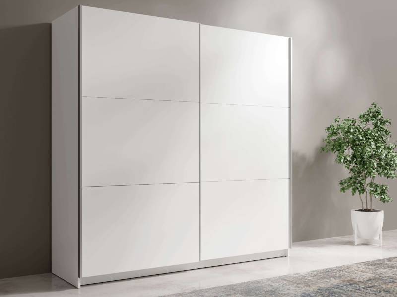 INOSIGN Kleiderschrank »Kleiderschrank Fresno mit 5 Einlegeböden und Kleiderstange«, Garderobe mit 2 Schwebetüren, B/H/T 150/207/62 cm von INOSIGN