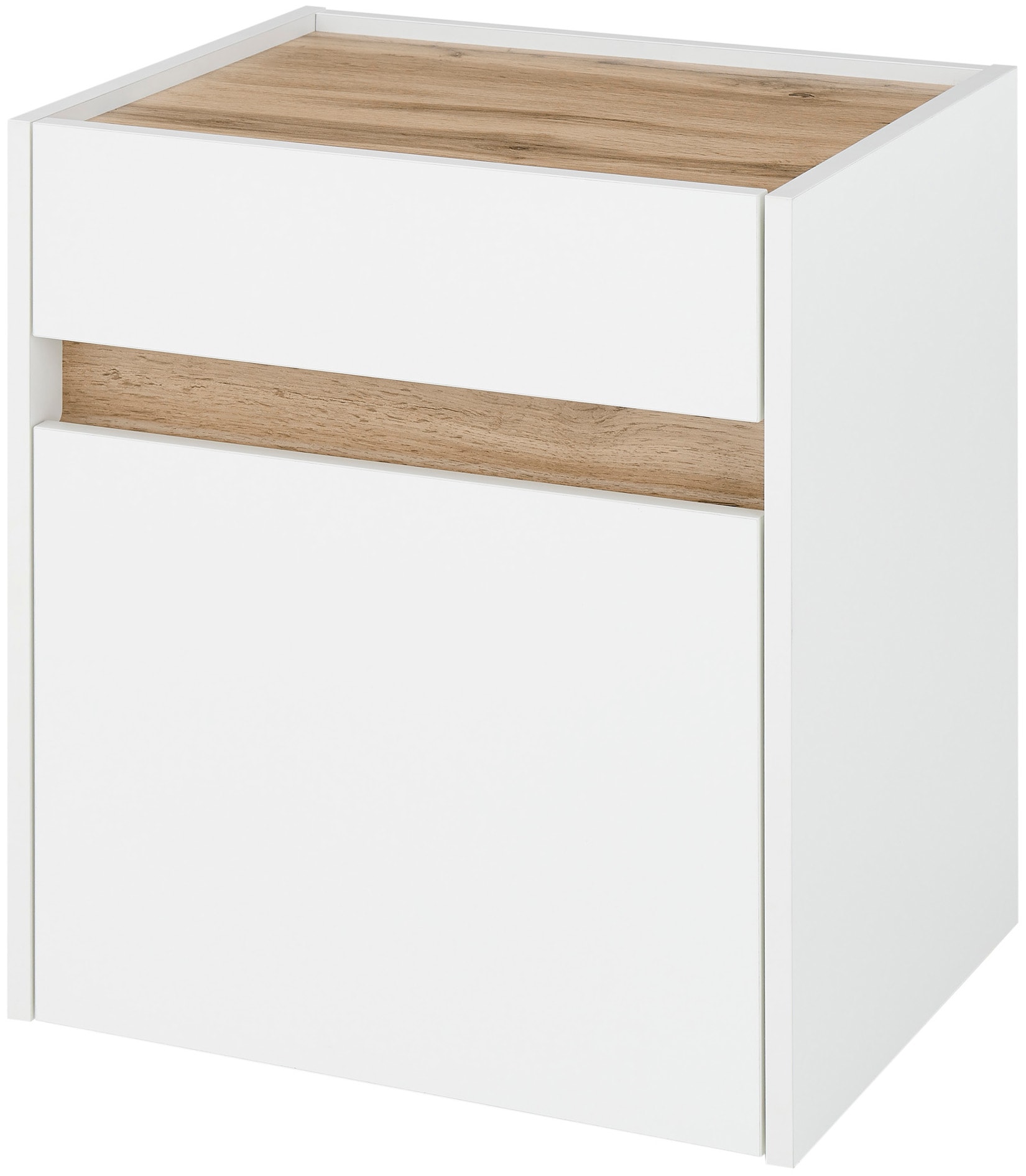 INOSIGN Nachtkommode »CiTY/GiRON, Nachttisch, Nachtschrank, Bestellschrank, Nachtkonsole«, in zwei Farben erhältlich, Stauraumfach und Schublade von INOSIGN
