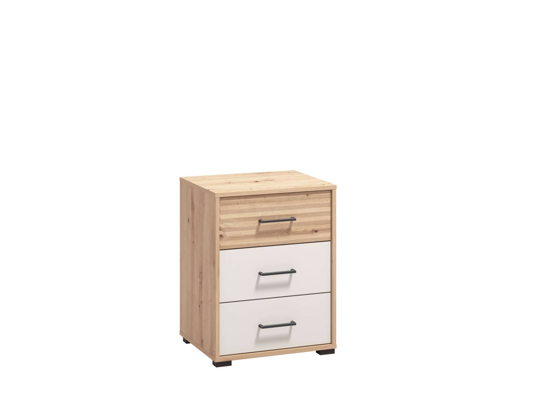 INOSIGN Nachtkommode »Modena Nachtschrank Nachttisch mit 2 oder 3 Schubladen«, FSC®-Zerifiziert Trendfarbe cashmere, ideal für kleine Räume von INOSIGN