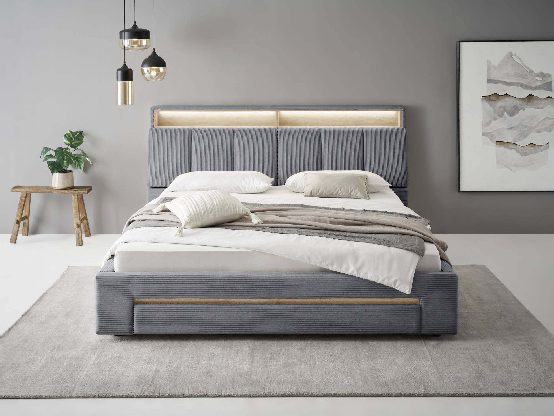 INOSIGN Polsterbett »CiTY/GiRON, gepolstertes Stauraumbett, mit LED Beleuchtung«, Bettkasten mit Hundebett oder als Stauraum, klappbare Kopfteile INOSIGN Polsterbett »CiTY/GiRON, gepolstertes Stauraumbett, mit LED Beleuchtung«, Bettkasten mit Hundebett oder als Stauraum, klappbare Kopfteile von INOSIGN