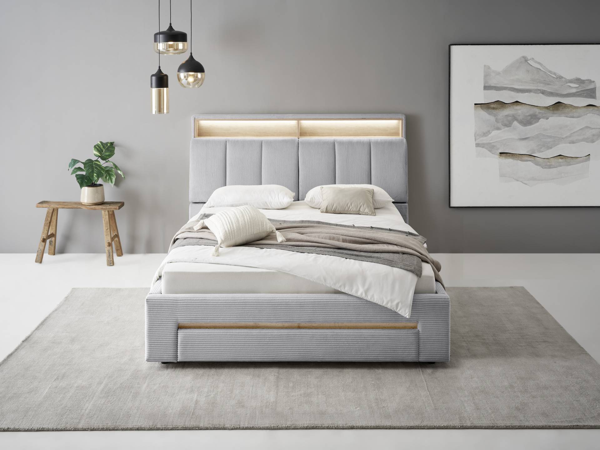 INOSIGN Polsterbett »CiTY/GiRON, gepolstertes Stauraumbett, mit LED Beleuchtung«, Bettkasten mit Hundebett oder als Stauraum, klappbare Kopfteile INOSIGN Polsterbett »CiTY/GiRON, gepolstertes Stauraumbett, mit LED Beleuchtung«, Bettkasten mit Hundebett oder als Stauraum, klappbare Kopfteile von INOSIGN
